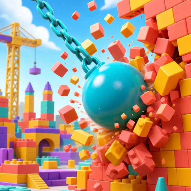 Demolition Swing 3D gameplay scene from the authorized PIXORA artwork.