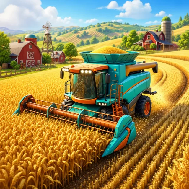 Farm Harvest 3D gameplay scene from the authorized PIXORA artwork.