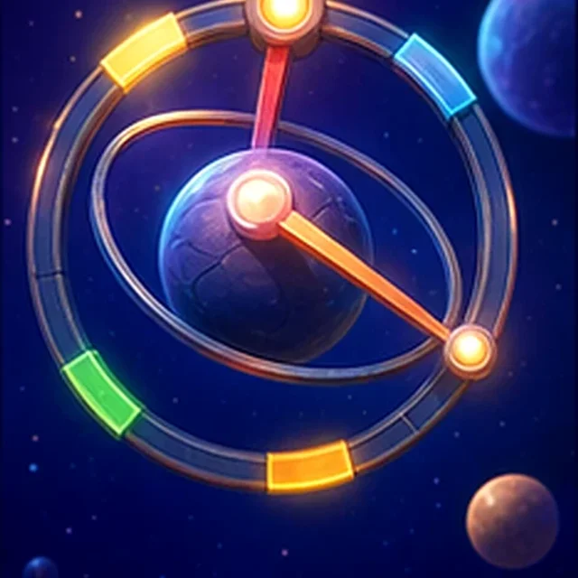 Orbit Switch 3D gameplay scene from the authorized PIXORA artwork.