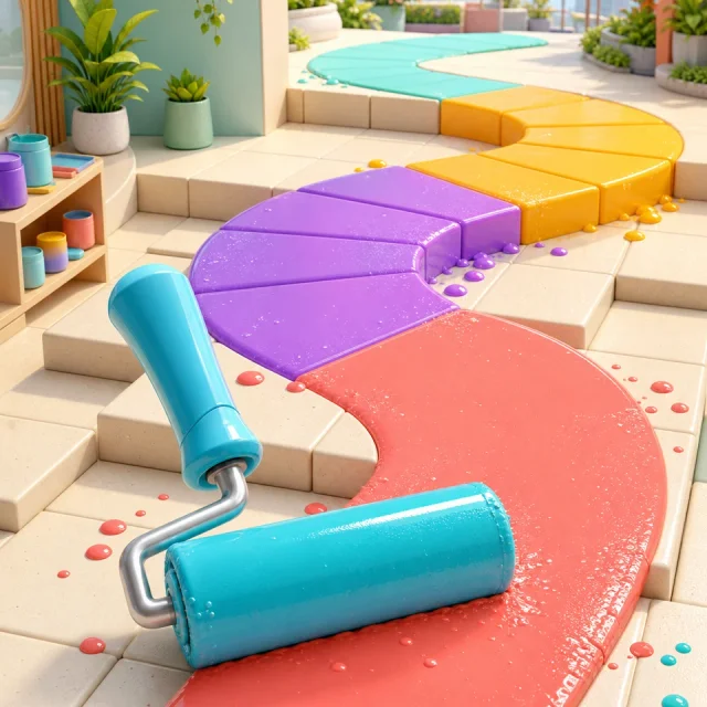 Paint Roller 3D gameplay scene from the authorized PIXORA artwork.