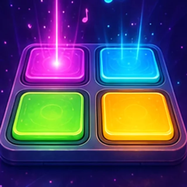 Four colored memory pads glowing in a repeating sequence.